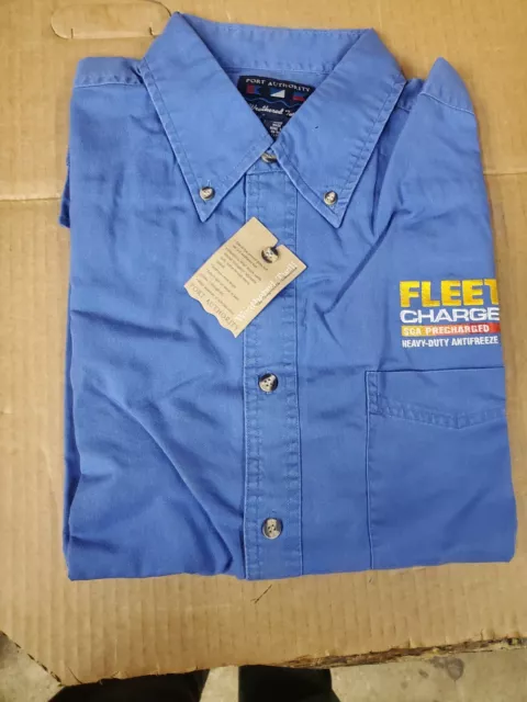 Dealer Sales promo Shirt  Fleet Charge Antifreeze button long sleeve XL