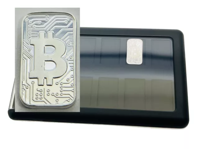 Element Card 1g 1 Gram Bitcoin 999 Fine Silver Bars Ingot Holds Bullion Valcambi