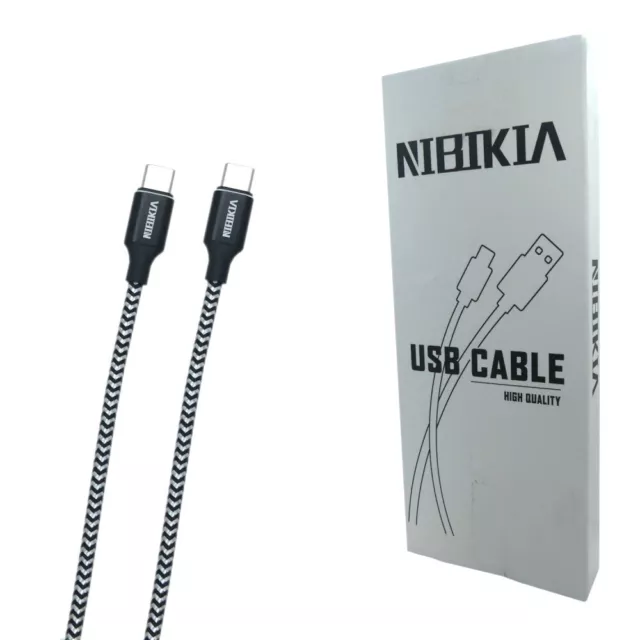 Nibikia USB C A Cable 2er Paquete 3 Metro Fuente de Alimentación Datenübertragu