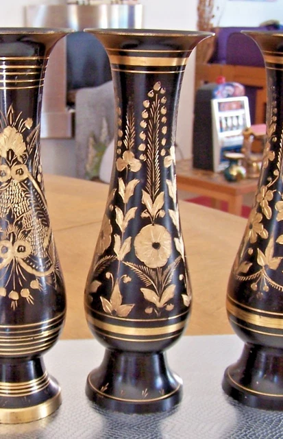 Vase Signée LAQUE LINE pièce unique réalisée à la main Ht 18 Cm État