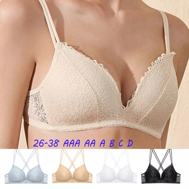 SMALL LADIES BRAS 30-40 AAA AA A B Thin Padded Sexy Lingerie Wireless  Brassiere £7.79 - PicClick UK