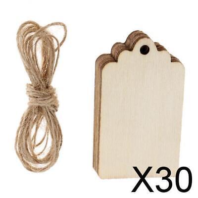 30X 10 piezas discos de madera piezas de madera remolque de regalo tarjetas hágalo usted mismo