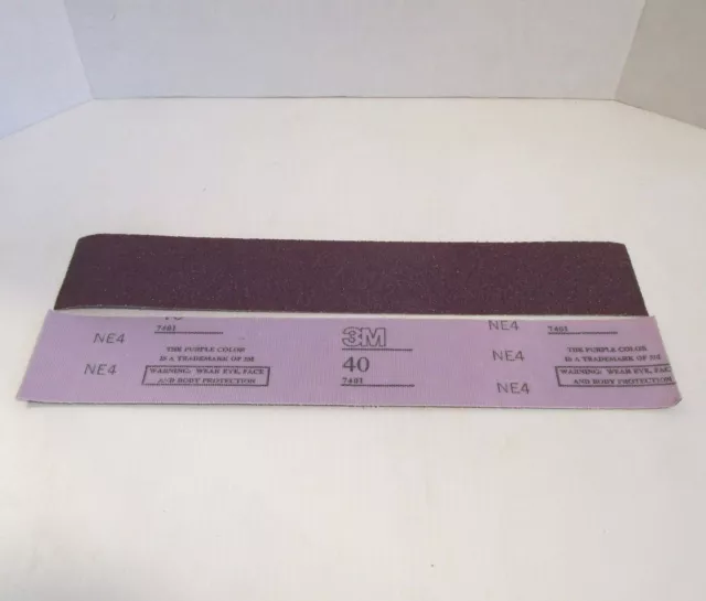 3M Imperial Hookit II 00802 40E Purple Abrasive Sheet 2 3/4in  x 16 1/2 in