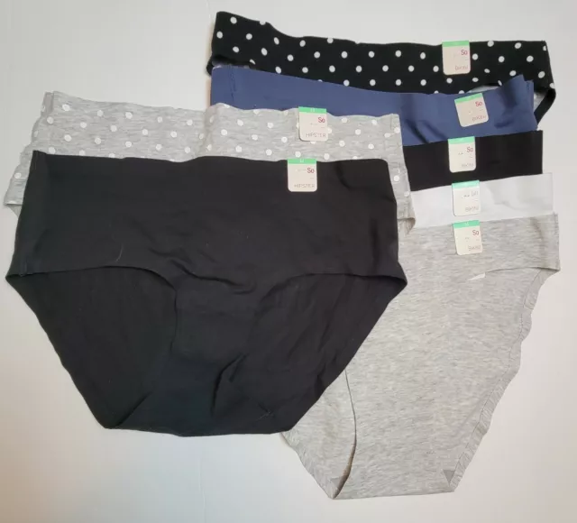 LOT OF 7 Women's SO Medium M Panties Bikini Hipster Underwear Kohls NWT  $25.00 - PicClick