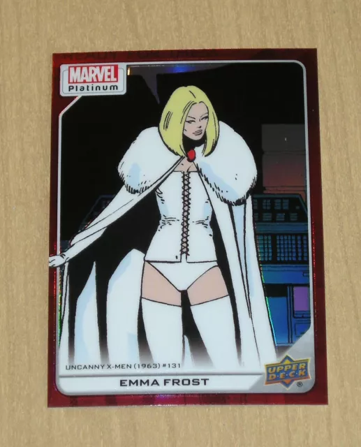 2024 Upper Deck Marvel Platinum RED Rainbow EMMA FROST #117 SP