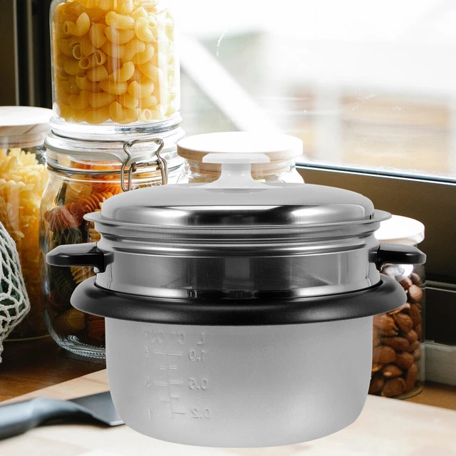 Rice Cooking Insert Rice Cooker Liner Vegetable Steamer Pot Plug-in 5
