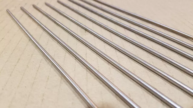 304 Stainless Steel 1/8" Round, 11" long bars, rods, 8 pack