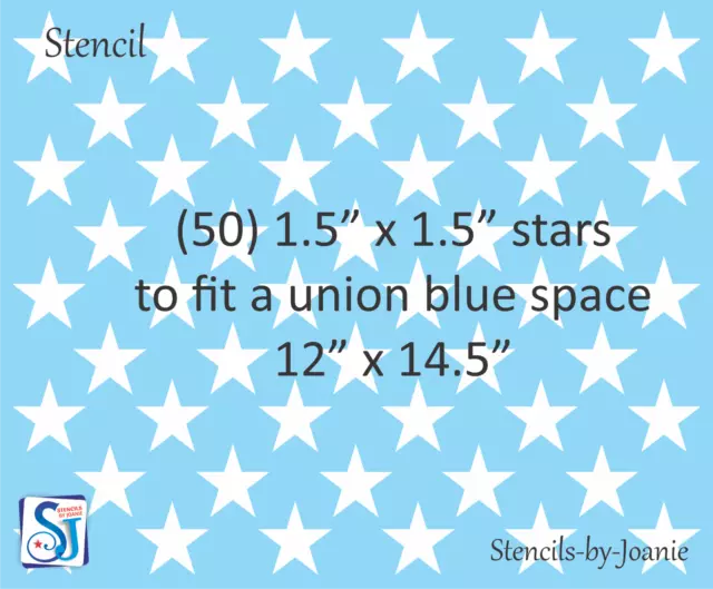 12 Star Stencil 5 Sizes Flag Patriotic Americana Border Template DIY Art  Signs