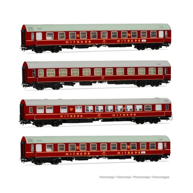 Coffret De 3 Voitures Voyageurs IC 507/530 IC Sila, FS Rivarossi Coffret De 3 Voitures Voyageurs Ic 507530 Ic Sila Fs Ep