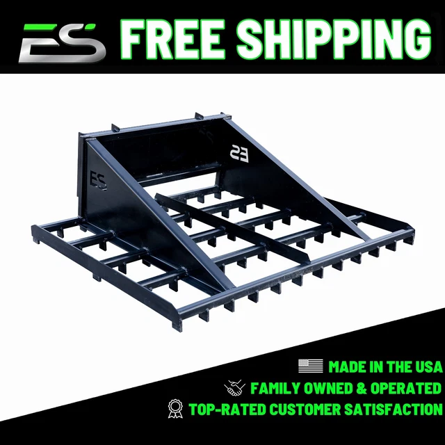 72" Land Leveler- Rake- Planer- Grader- Skid Steer- Quick Attach Free Shipping