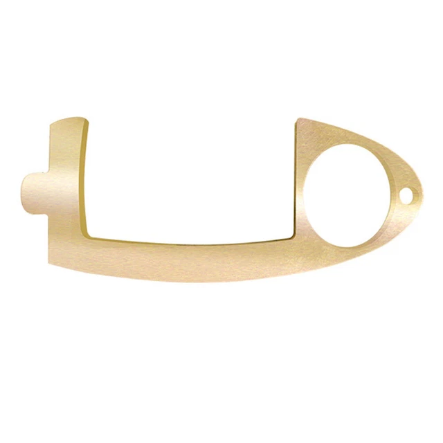 2 Pcs Press Elevator Tool Door Handle Keychain Antibacterial