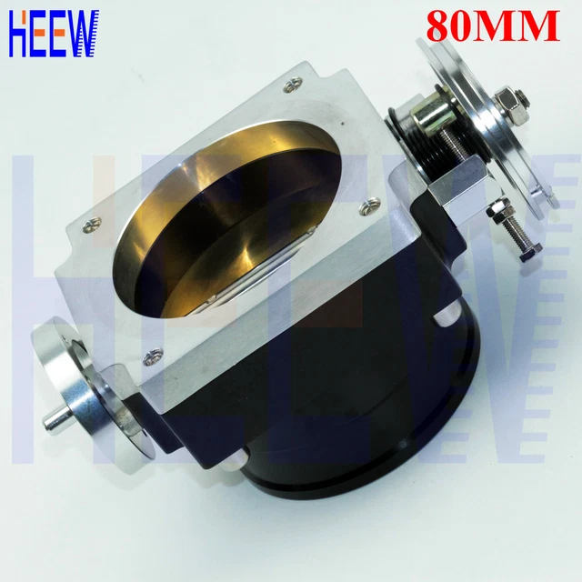 UNIVERSAL 3.15& 80MM HIGH Throttle Body FLOW Billet Intake Racing CNC