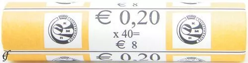 Belgien Rolle 20 Cent 2005 mit 40 Münzen prägefrisch