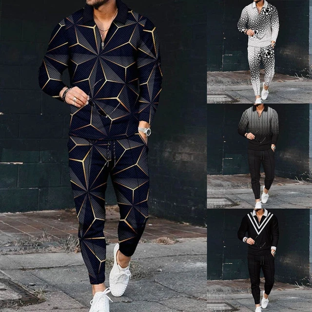 Uomo Pantaloni Uomo Tuta da Ginnastica Abiti Autunno Passeggio Nuovo Casual