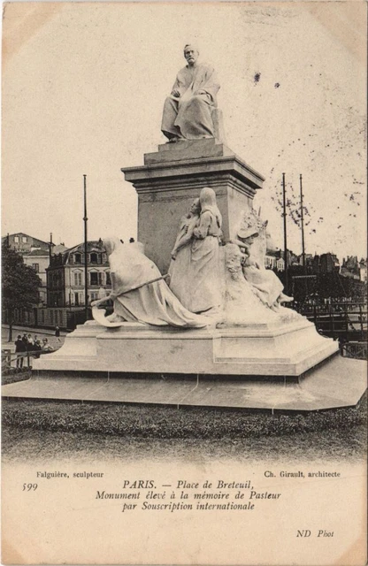 CPA PARIS 7e Place de Breteuil Monument de Pasteur (997948)