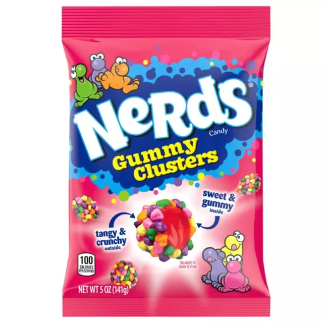 Nerds Gummy Clusters 141g Sweet Tangy Crunchy Product of The United States NEW