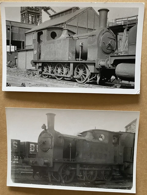 2 PHOTOGRAPHS BOWES Colliery Ex Lner Industrial Locomotive No 5 2 