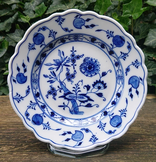 Vecchio Ernst Teichert Meissen Piatto Torta Piatto Zwiebelmuster Ø 17,0 CM ~