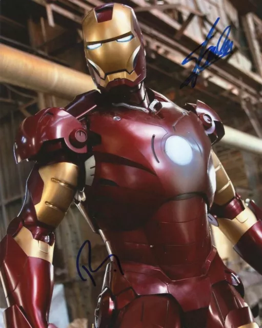 Stan Lee & Robert Downey Jr- Signed Photograph from "Iron Man"