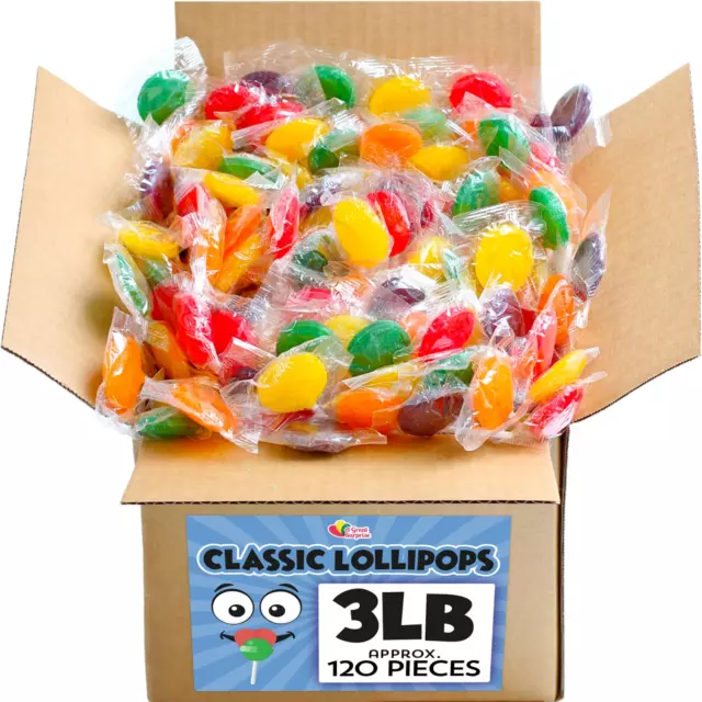 Lollipops - Classic Lollipops - Candy Suckers - Assorted Flavors Bulk Candy 👌