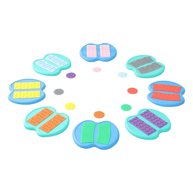 READY 2 LEARN Strumenti di arte strutturata, set di 4, pennelli per pittura Jumbo per bambini e bambini, set 1, modelli ed effetti fai da te