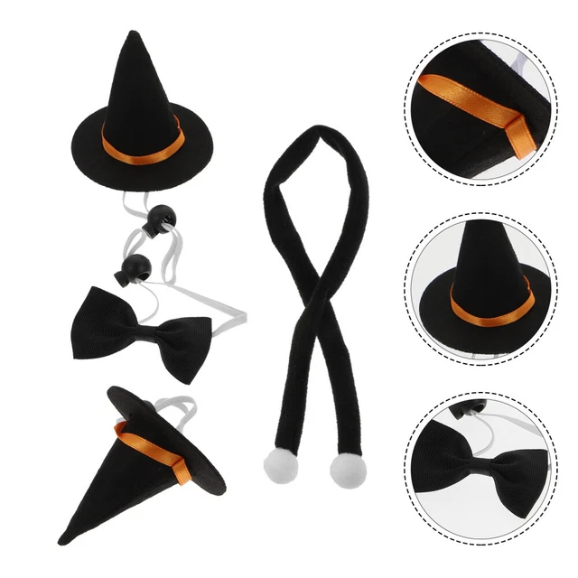 1 Satz Halloween-Haustierhut-Bowtie Schöne Haustier-Fliege-Haustier Pet Cosplay