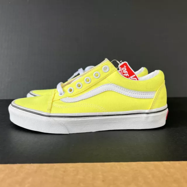 Vans Sidewall Shoes Skate Neon Pastel Yellow Mens 4.5 Womens 6 Sneaker 508731