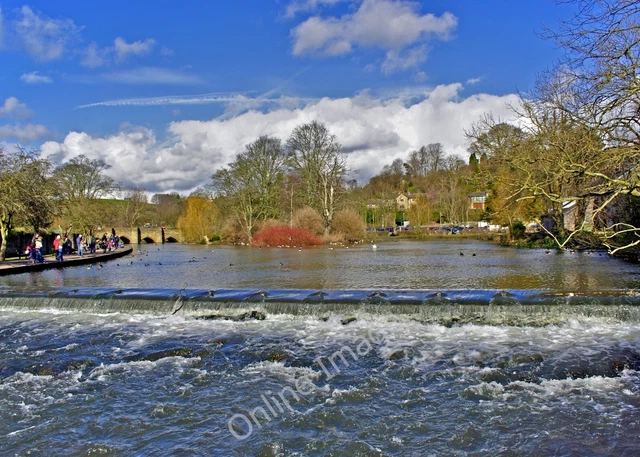 Photo 6x4 Weir on River Wye, Bakewell  c2007