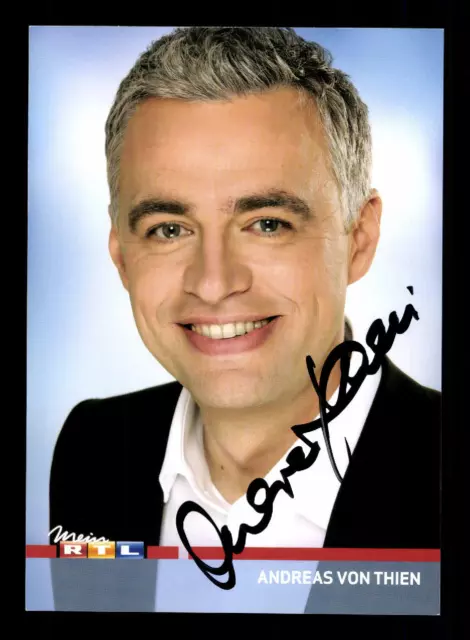 Andreas von Thien RTL Autogrammkarte Original Signiert ## BC 175099