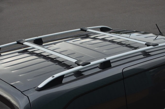 Barres De Toit Longitudinales Alu Noir Pour Toyota Proace City L2 2019-2025