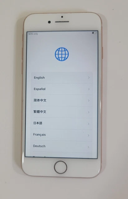 Apple iPhone 8 64GB A1905 Gold Unlocked - Scratch/Crack Bottom Left on Screen
