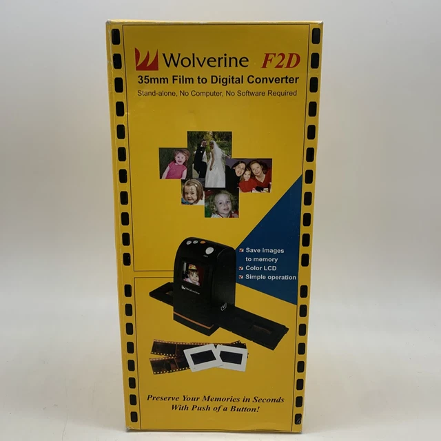 WOLVERINE F2D 35MM Film to Digital Converter Saves Images To Memory