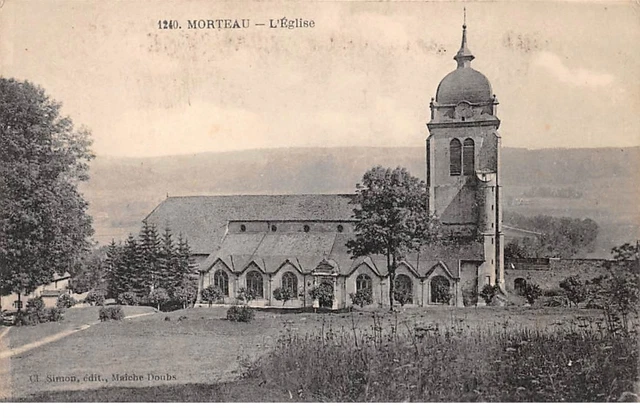 25 . n°105907 . morteau .l eglise .vue generale .
