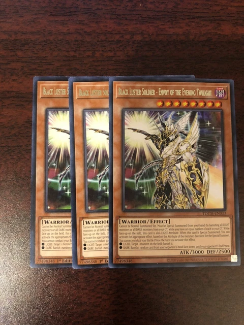 Black Luster Soldier Envoy of the Evening Twilight (TOCH-EN033) Rare 1st Ed. X3