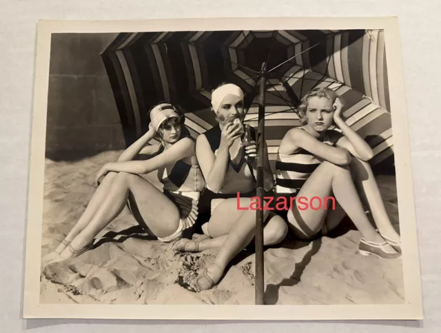CAROLE LOMBARD ORIG RARE BATHING SUIT PHOTO BY JOHNSON  1920s