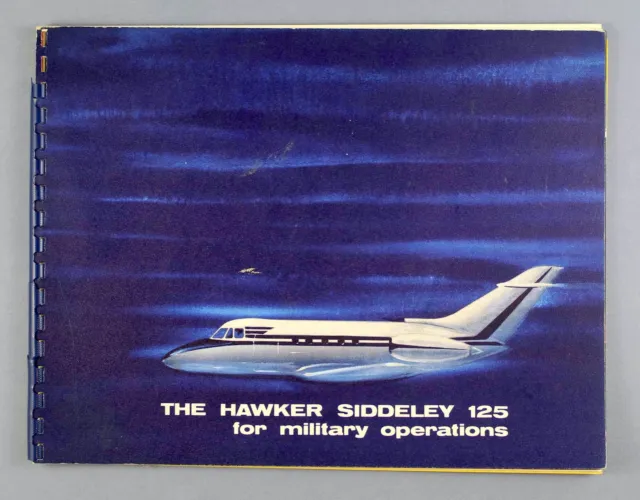 Hawker Siddeley Hs 125 For Military Operations Manufacturers Brochure Air Force