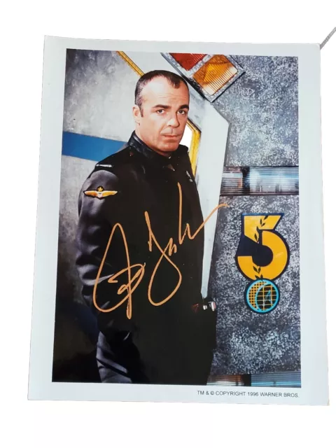 Autographed Signed 8" x 10" Jerry Doyle Photo Babylon 5 Sci-Fi Seiries Garibaldi