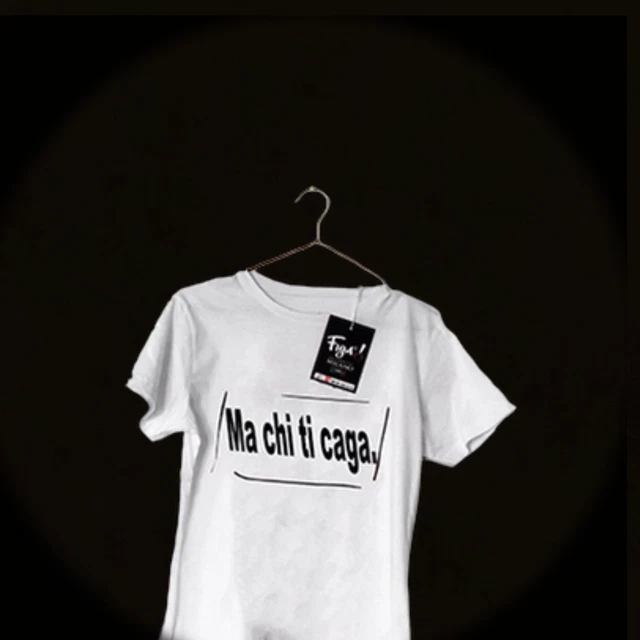 T-shirt Figashop Milano Femme – Message « Voglio Fare Impazzire Il Diavolo », Taille M, Coton | Neuf Avec étiquettes