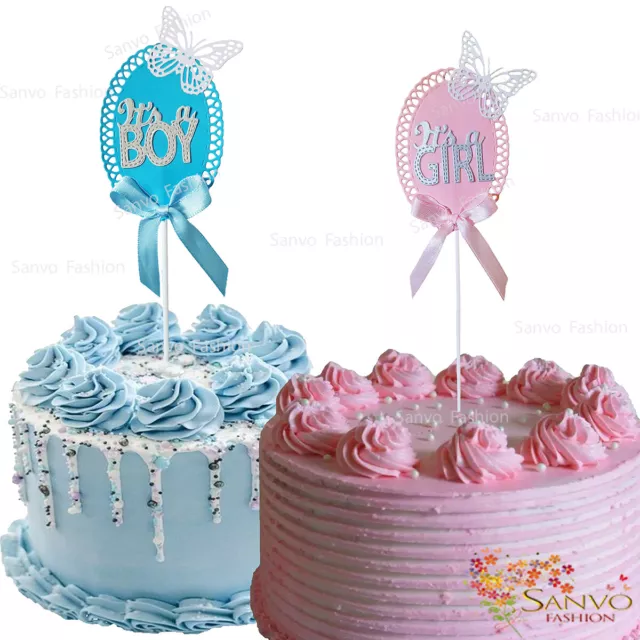 It's A Boy / It's A Girl Cake Toppers Baby Shower Cake Toppers