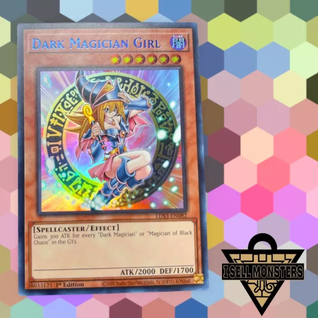 Yugioh! BLUE LDS3-EN082 Dark Magician Girl Ultra Rare Yu-gi-oh! FAST SHIP 🔵