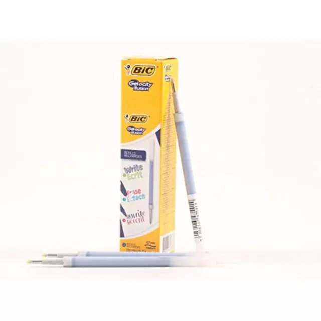 Refill Penne Cancellabili Bic Gelocity Illusion Punta  Media Da 0,7 Mm Gel