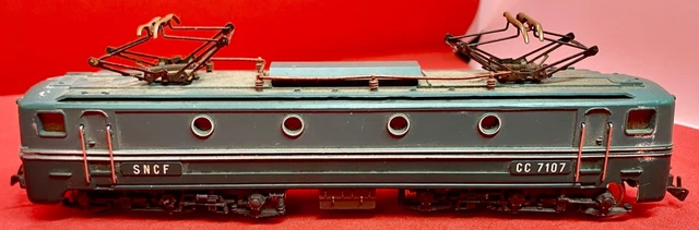 locomotive electrique HO JOUEF /CC 7107 VERTE BOGIES EXACT/ OCCASION