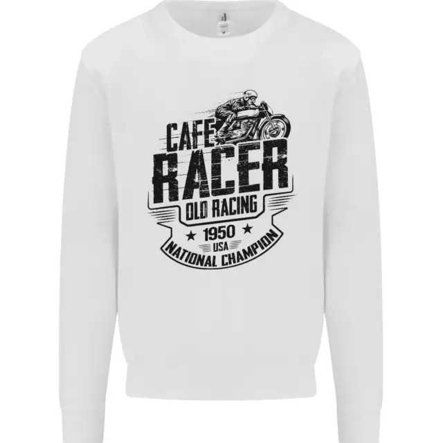 Felpa Maglione Maglione Cafe Racer Old Racing Motociclo Biker 2