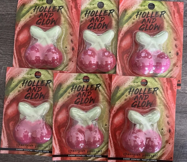 Lote de 6 baños en forma de aroma a cereza Target Holler and Glow 4,23 oz