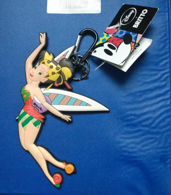 Disney ROMERO BRITTO -TINKERBELL KEYCHAIN- NEW -