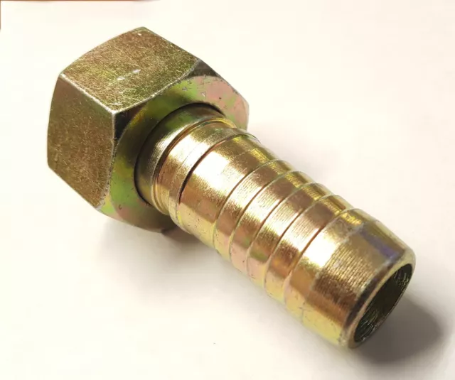 HYDRAULISCHER GERADER STABSCHLAUCH HECKROHRSTECKER 1" BSP x 25 mm STACHSCHLAUCHHECK