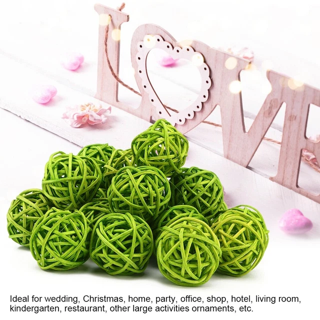 20X bolas de ratán para jardín boda fiesta Navidad HG