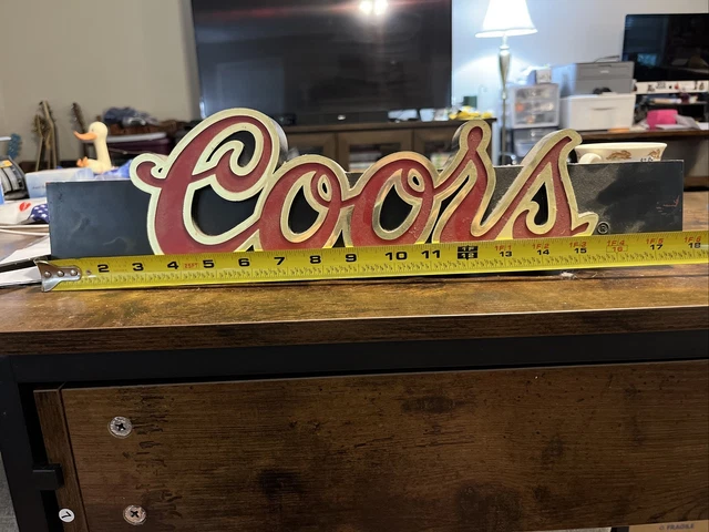 Vintage Coors Beer Rare Light Up Beer Sign Retro Man Cave Bar. 100% Operational