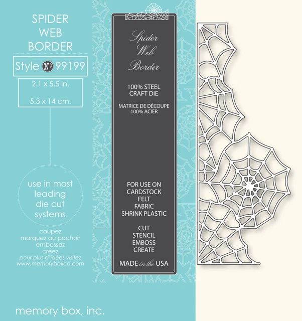 Memory Box Die 99199 Spider Web Border