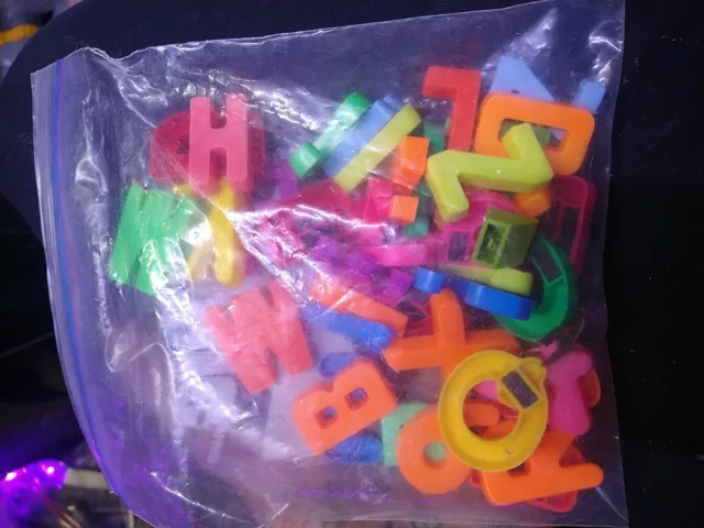Large Lot of Foam Magnetic Letters And Numbers